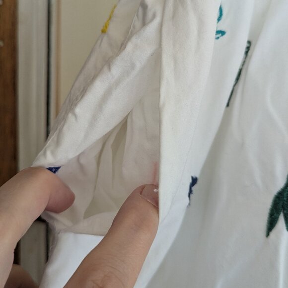 Madewell Embroidered Drawstring Circle Skirt in Summer Friday, Size Large - Picture 12 of 16